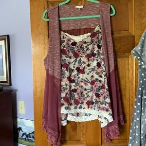 Pink n’ Purple Flower Tank